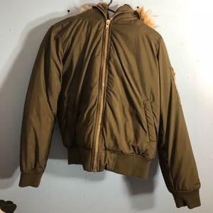 Olive parka jacket